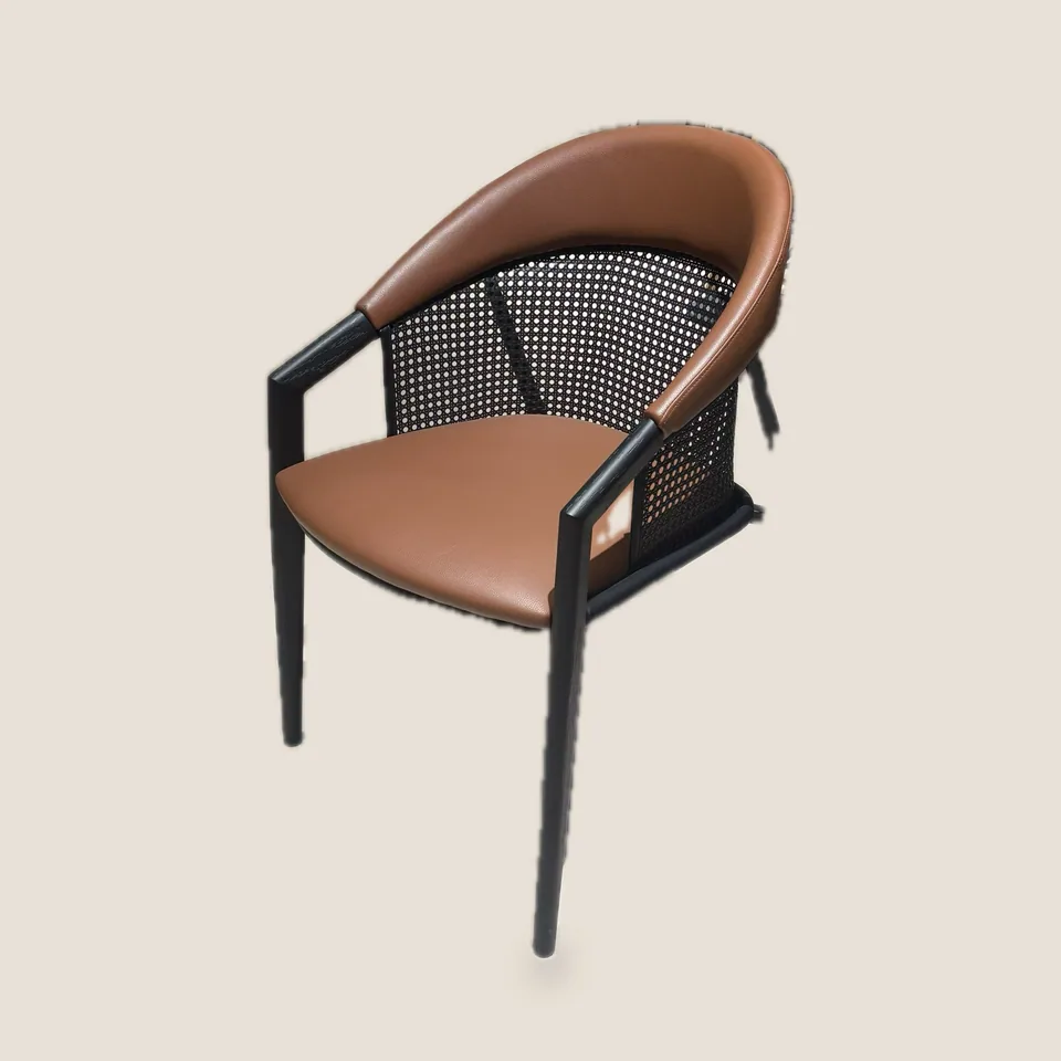 Lattice Cognac Tub Chair