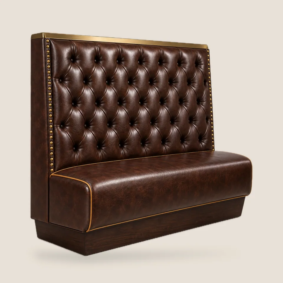 Stillroom Tufted Leather Booth
